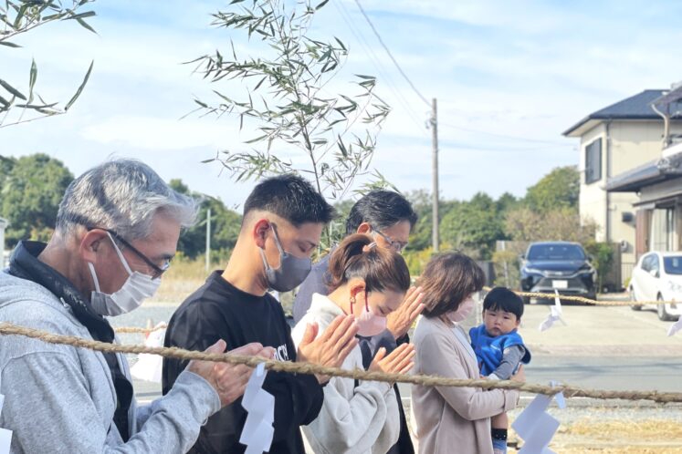 秋晴れの地鎮祭（磐田市）