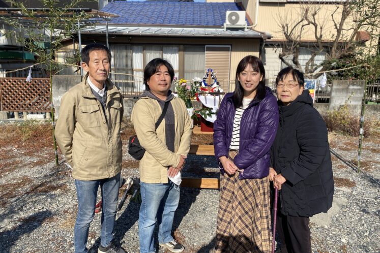 晴天の地鎮祭