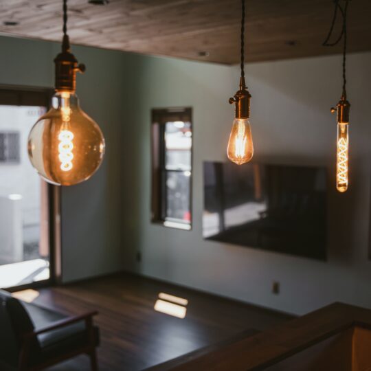 照明にもこだわる