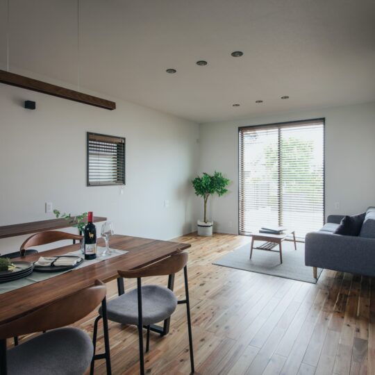 17.6畳のリビングダイニング