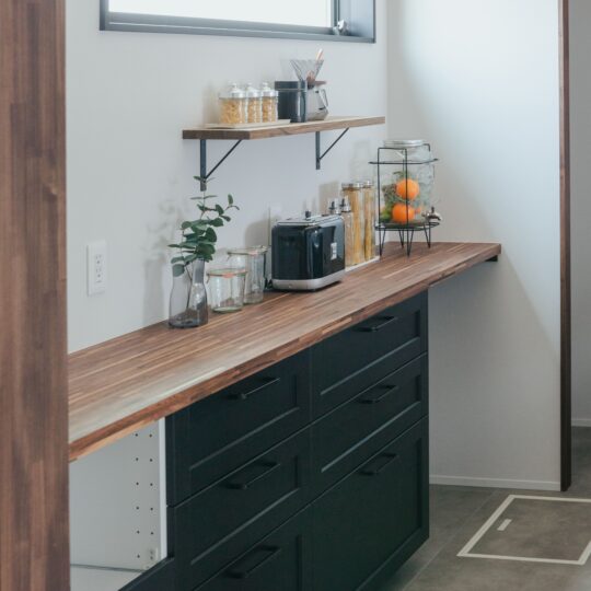 キッチン造作棚