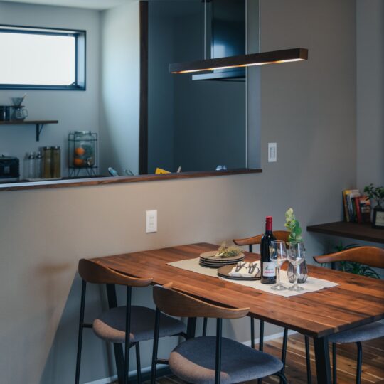 照明と家具の統一感