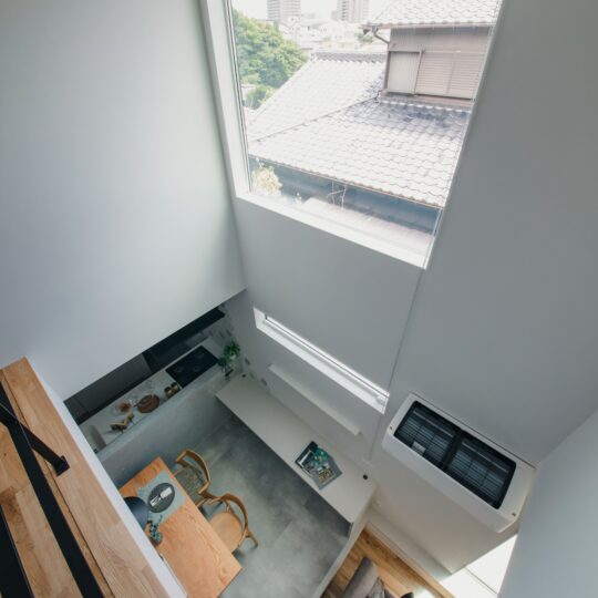 ２階でも開放的な空間