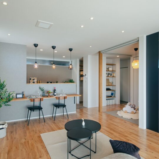 ナチュラルテイストのリビング