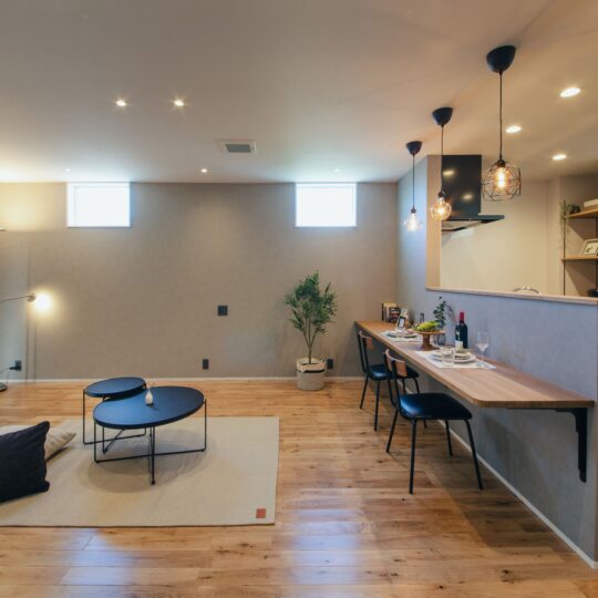 造作キッチンカウンター