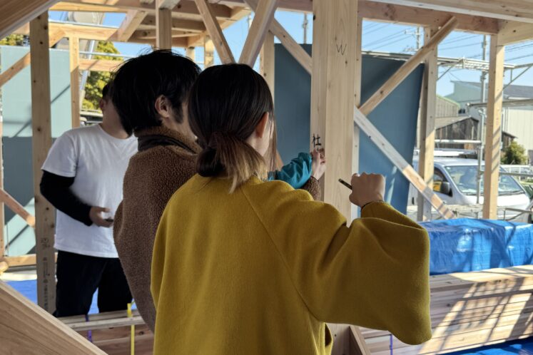 S様邸 快晴の上棟・願い筆／袋井市