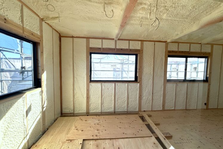 【現場レポート】　I様邸 吹付断熱工事／浜松市中央区