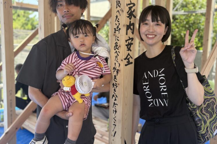 M様 上棟日レポート！ほっこりが止まりません。
